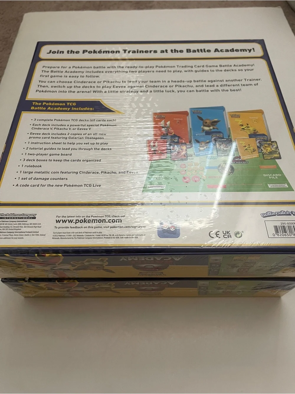 2 Sets Pokemon Trading Card Game: Battle Academy NEW Sealed Battle TCG (2022)